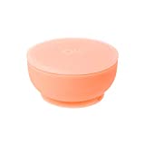 Olababy 100% Silicone Suction Bowl with Lid for Independent Feeding | Baby Food Container and Storage | First Stage Self Feeding Essential for Toddlers and Kids| Baby Led Weaning Snack Feeder