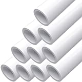 letsFix PVC Pipe 1/2" Schedule 40 Furniture Grade and Plumbing Projects Available, No Mark, No Logo, White [40" x 10 Pack]