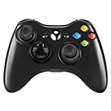 Wireless Controller for Xbox 360 Controller, Crifeir Wireless Controller Gamepad Joystick for Xbox 360&360Slim (Black)