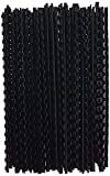 Fellowes Plastic Combs - Round Back, 1/4 Inch, 100 Pack, Black (52366)