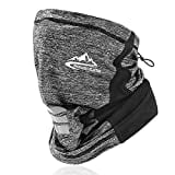VOCALOL Summer UV Protection Elastic Balaclava Face Covering,Cooling Face Scarf Dust Cover Reusable Headwear Sports-Headbands Neck Gaiter for Adult, Kids for Sport,Outdoor,Fishing,Cycling (Gray)