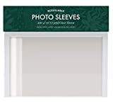 Jot & Mark 4x6 Photo Sleeves (200 Count) | Crystal Clear Archival Plastic Sleeves with Self Adhesive Resealable Flap