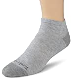 Timberland Mens 3 Pair No Show Socks, Grey, Men's Shoe 9-12