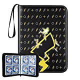 Azdol 4-Pocket Binder Compatible with Pokemon Cards, Portable Card Holder Storage Case with 55 Removable Sheets Holds up to 440 Cards - Cards Collector Album for Trading Cards