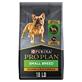 Purina Pro Plan High Calorie, High Protein Small Breed Dry Dog Food, Chicken & Rice Formula - 18 lb. Bag (Packaging May Vary)
