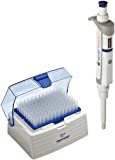 Eppendorf 3120000062 Single-Channel Research Plus Adjustable-Volume Pipetters, Blue Operating Button, Volume Range: 100 to 1000 Âµl