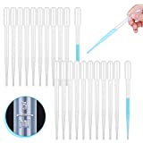 ovsor 50PCS Plastic Disposable Transfer Pipettes, 3ml Calibrated Pipette Dropper for Science Laboratory