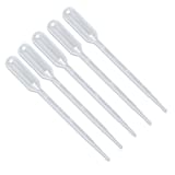 KINGLAKE Plastic Transfer Pipettes 1ml,Essential Oils Pipettes,Gradulated,Pack of 100