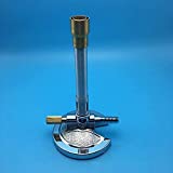 Lab Bunsen Burner, Air & Gas Adjustment with Flame Stabilizer for Natural Gas & Propane & Lab Heating