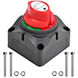 Battery Disconnect Switch 12V Master,12V-48V Battery Shut Off Switch 275Amps High Current for Car Marine Boat RV Vehicles(On/Off)