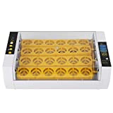 TOPINCN Egg Incubator and Hatcher, 24 Digital Eggs Incubator Temperature Control Hatcher Automatic Digital Hatching Machine Suitable for Chicken/Goose/Duck/Birds 18 x 7 x 12inch