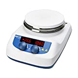 ONiLAB 5 inch LED Digital Hotplate Magnetic Stirrer Hot Plate with Ceramic Coated Lab Hotplate, 280â„ƒ Stir Plate, Magnetic Mixer 3,000mL Stirring Capacity, 200-1500rpm, Stirring Bar Included