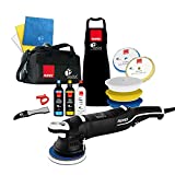 Detail King Rupes LHR 21 Mark III Big Foot Random Orbital Polisher - Complete Kit - Compounds & Polish - Foam & Wool Pads - Microfiber Cloths - Claw Pad Tool - Apron - Travel Bag