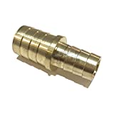 EDGE INDUSTRIAL 1" X 3/4" Hose ID Brass Barb Reducer SPLICER Fitting Fuel / AIR / Water / Oil / Gas / WOG (Qty 1)