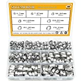 Sutemribor 304 Stainless Steel 7-21mm Single Ear Hose Clamps Assortment Kit, 128PCS