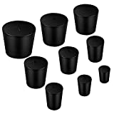 36 Pack Solid Rubber Stoppers, 10 Assorted Sizes ï¼ƒ000ï¼ƒ00ï¼ƒ0ï¼ƒ1ï¼ƒ2ï¼ƒ3ï¼ƒ4ï¼ƒ5ï¼ƒ6ï¼ƒ7 Black Lab Plug Solid Laboratory Bungs Laboratory Tube Bungs