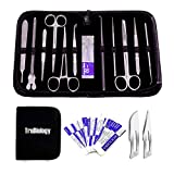 22 PCS- Quality Advanced LAB Dissection KIT for Biology Anatomy Medical Students - Veterinary - Botany - Any Dissection Needs