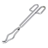 Laboratory Stainless Steel Crucible Tongs Crucible Forceps Clamp Beaker Holder Melting Furnace Pliers for Science Lab (10.63")