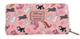 Loungefly Disney Cats Wallet Zip Around Clutch Faux Leather