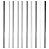 Glass Stirring Rod 8", 10 Pieces Glass Stick 20cm Length Stir Rod with Both Ends Round