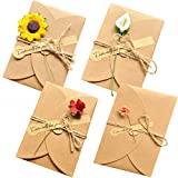 AECIH Flower Thank You Card 12 Pack All Occasion Greeting Card Handmade Invitation Card with Envelopes