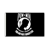 Shoe String King SSK POW-MIA Outdoor Flag - Large 3' x 5', Weather-Resistant Polyester