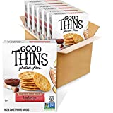Good Thins Barbecue Rice & Sweet Potato Snacks Gluten Free Crackers, 6 - 3.5 oz Boxes