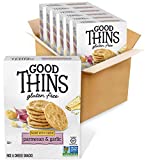 Good Thins Parmesan & Garlic Rice & Cheese Snacks Gluten Free Crackers, 6 - 3.5 oz Boxes