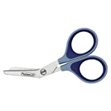 PhysiciansCare by First Aid Only 90294 Titanium Non-Stick First Aid Bandage Scissors, 4" Bent, Blue