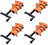 Y&Y Decor 4 PACK 3/4" Wood Gluing Pipe Clamp Set Heavy Duty PRO Woodworking Cast Iron