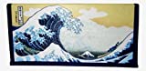 Set of 2 Great Wave Off Kanagawa Design Japanese Rice Paper Wallet or Checkbook Cover Decorative Gift Box Included
