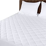 Utopia Bedding Quilted Fitted Mattress Pad (California King) - Elastic Fitted Mattress Protector - Mattress Cover Stretches up to 16 Inches Deep - Machine Washable Mattress Topper