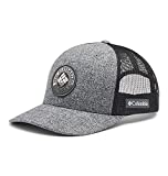 Columbia Mesh Snap Back-High Crown, Grill Heather, Circle Patch, One Size