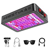 BESTVA DC Series 600W LED Grow Light 1.5x1.5ft Coverage Upgraded SMD Diodes Aluminum Reflector Full Spectrum Grow Lamps for Greenhouse Hydroponic Higher PPF Indoor Plants Growing Lights