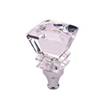 AutoBoy Crystal Diamond Shape Touch Activated Multi-Color LED Light Illuminated Gear Stick Shift Shifter Knob Fit for Car Manual Transmission and Automatic Transmission Without Lock Button