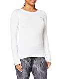 Under Armour Women's HeatGear Armour Long-Sleeve T-Shirt , White (100)/Metallic Silver , Medium