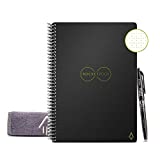 Rocketbook Smart Reusable Notebook, Core Executive Size Spiral Notebook, Infinity Black, Dot Grid, (6" x 8.8")