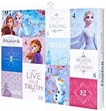 Disney womens Frozen Women's 12 Days of Advent Box Socks, Assorted Bright-frozen 2, 9 11 US