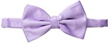 Stacy Adams Men's Satin Solid Bow Tie, Lilac, One Size