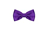BURLET Bow Tie - Purple Bow Tie - Bow Tie for Men - Bowtie Men - Silk Look