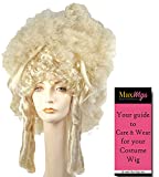 Fantasy Madame Color BLONDE - Lacey Wigs Dominatrix 18th Century Marquise Sexy French Revolution Les Miserables Bundle with MaxWigs Costume Wig Care Guide