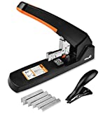 OFFICE1ST Heavy Duty Stapler, 210 Sheet Large Capacity Professional Office Stapler with 500 Assorted Heavy Duty Staples Free Staple Remover