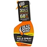 Dead Down Wind Evolve Field Spray 12oz Bottle and 3 Pac-It Refill Unscented Hunting Spray for Odor, Great for Hunting Accessories, Clothes, and Gear