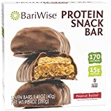 BariWise Protein Bar, Peanut Butter - Low Calorie, Gluten Free, 15g Protein (7ct)