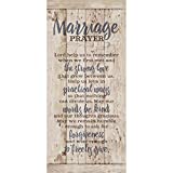 Marriage Prayer Wood Plaque Inspiring Quote 5.5x12 - Classy Vertical Frame Wall Hanging Decoration | Lord, Help us to Remember When we First met | Christian Family Religious Home Decor Saying