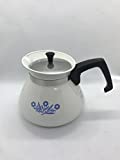Corning Blue Cornflower Teapot Tea Pot with Lid