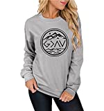 God is Greater Than The Highs and Lows Sweatshirt Women Casual Long Sleeve Pullover Tops Inspirational Christian Shirts (S, Gray)