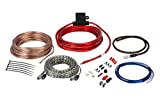 Scosche Install Centric ICAK8 True 8 Gauge Hybrid OFC 2-Channel High Current Amplifier Wiring Kit Complete Car Amp Kit Twisted Pair Audio Cables, In-Line Fuse Holder