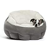 Best Friends by Sheri OrthoComfort Deep Dish Cuddler - Self-Warming Cat and Dog Bed Cushion for Joint-Relief and Improved Sleep - Machine Washable, Waterproof Bottom - For Pets Up to 25lbs