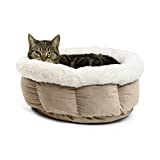 Best Friends by Sheri Cuddle Cup Ilan Cozy Microfiber Cat and Dog Bed in Wheat